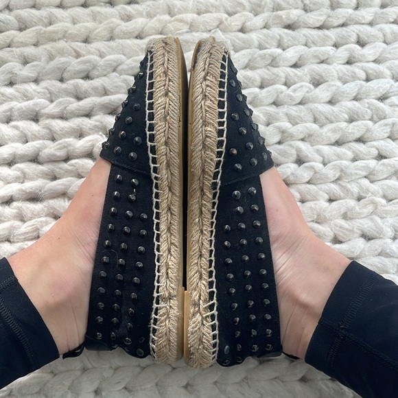 SAINT LAURENT Canvas Studded Accents Espadrilles Size 36 - Picture 10 of 10